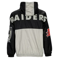 Oakland Raiders Windbreaker Anorak Oryginalne Kolory Drużyny