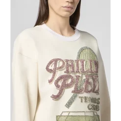 Open Back Sweatshirt Tennis Club