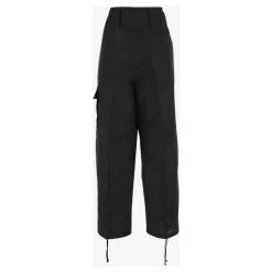 Oversized Spodnie z Mieszanki Lnu