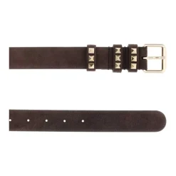 Pasek Rockstud z zamszu