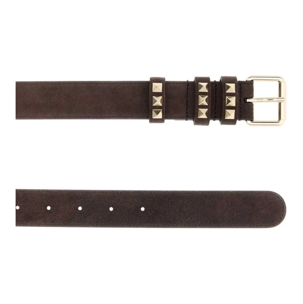 Pasek Rockstud z zamszu