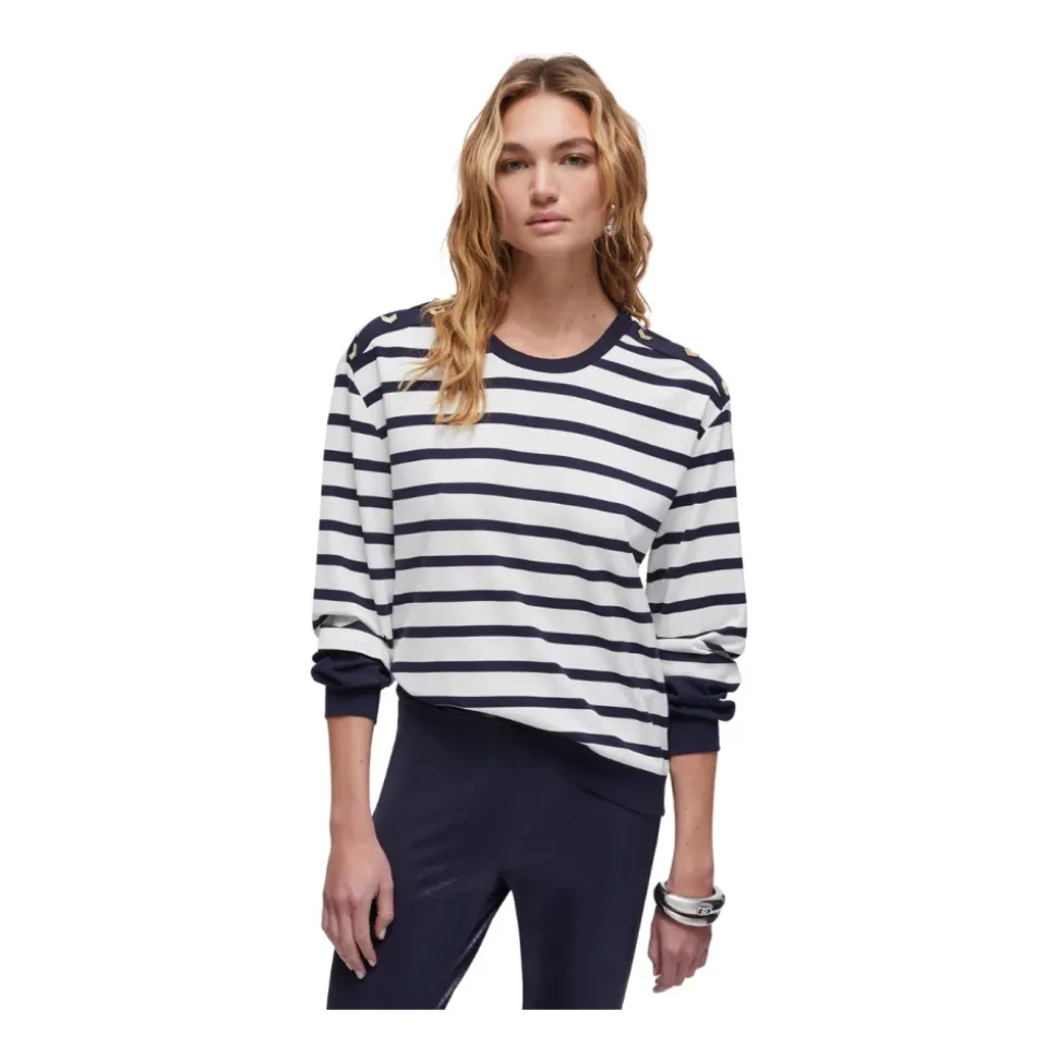 Pasiasta bluza dresowa