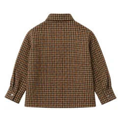 Płaszcz typu duffle w kratę