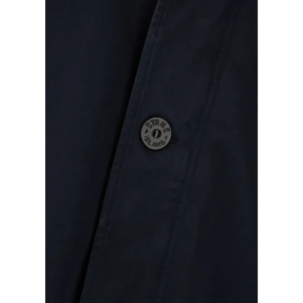 Płaszcz zapinany na guziki z naszywką Compass-Badge