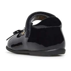 Patent leather ballet flats with strap BALLET