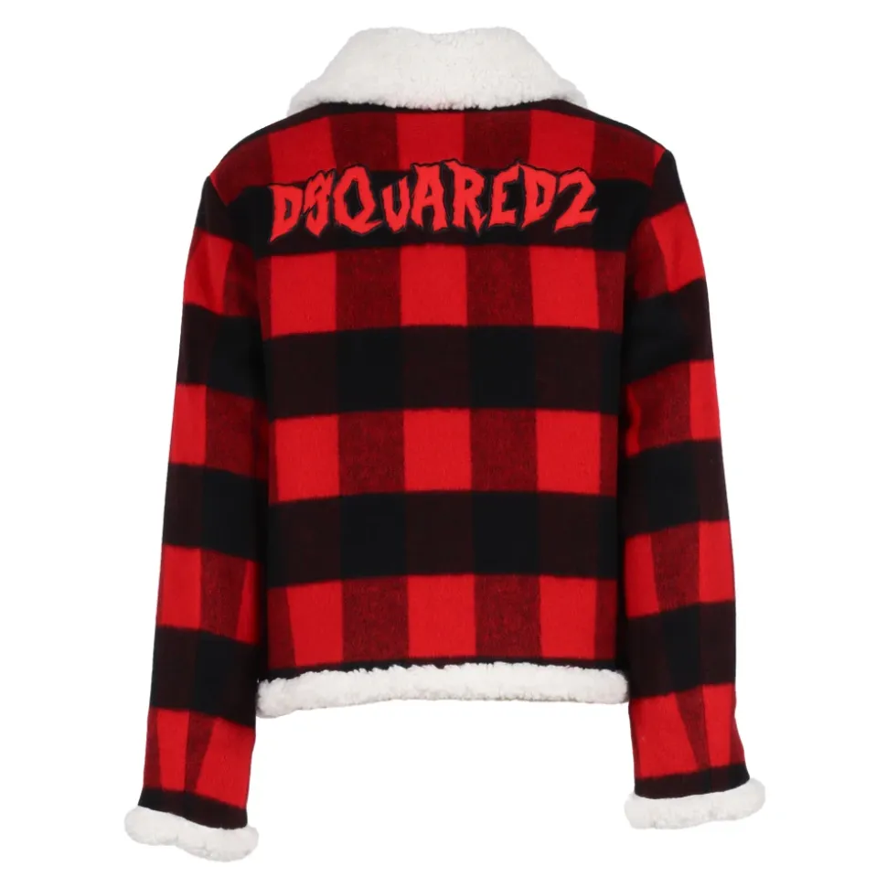 Plaid Flannel Shearling Jacket