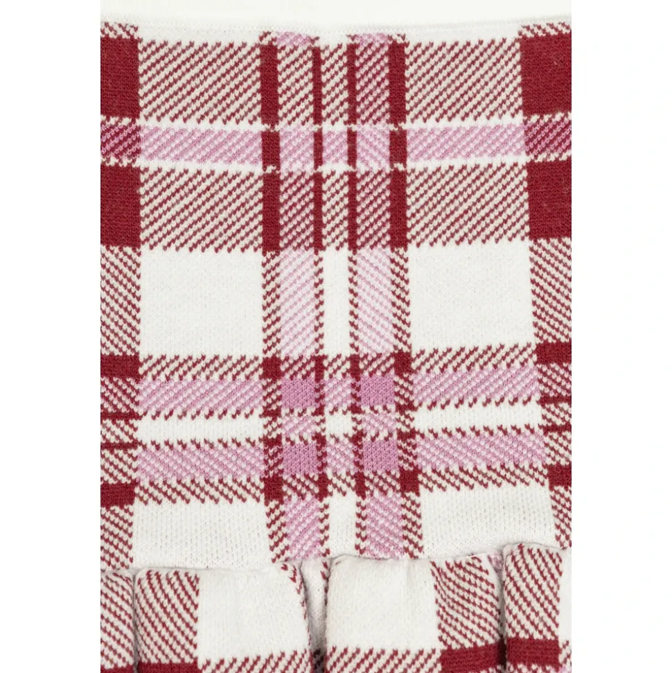 Plaid Ruffled Skirt