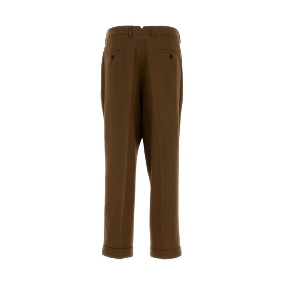 Pleated Wool Trousers