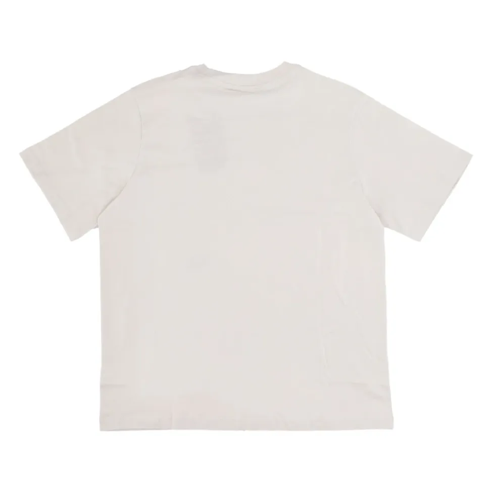 Podstawowy T-shirt sportowy w Brązowym/Białym