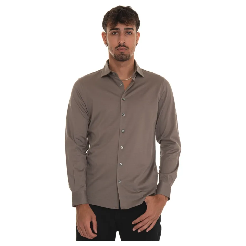 Polo Shirt z teksturą i francuskim kołnierzem