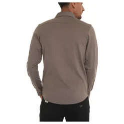 Polo Shirt z teksturą i francuskim kołnierzem