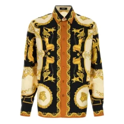 Printed Silk Twill Regular Shirt