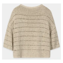 Pullover mit Ajour-Muster