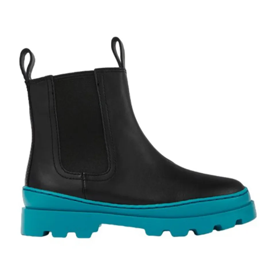Skórzane buty z gumową podeszwą