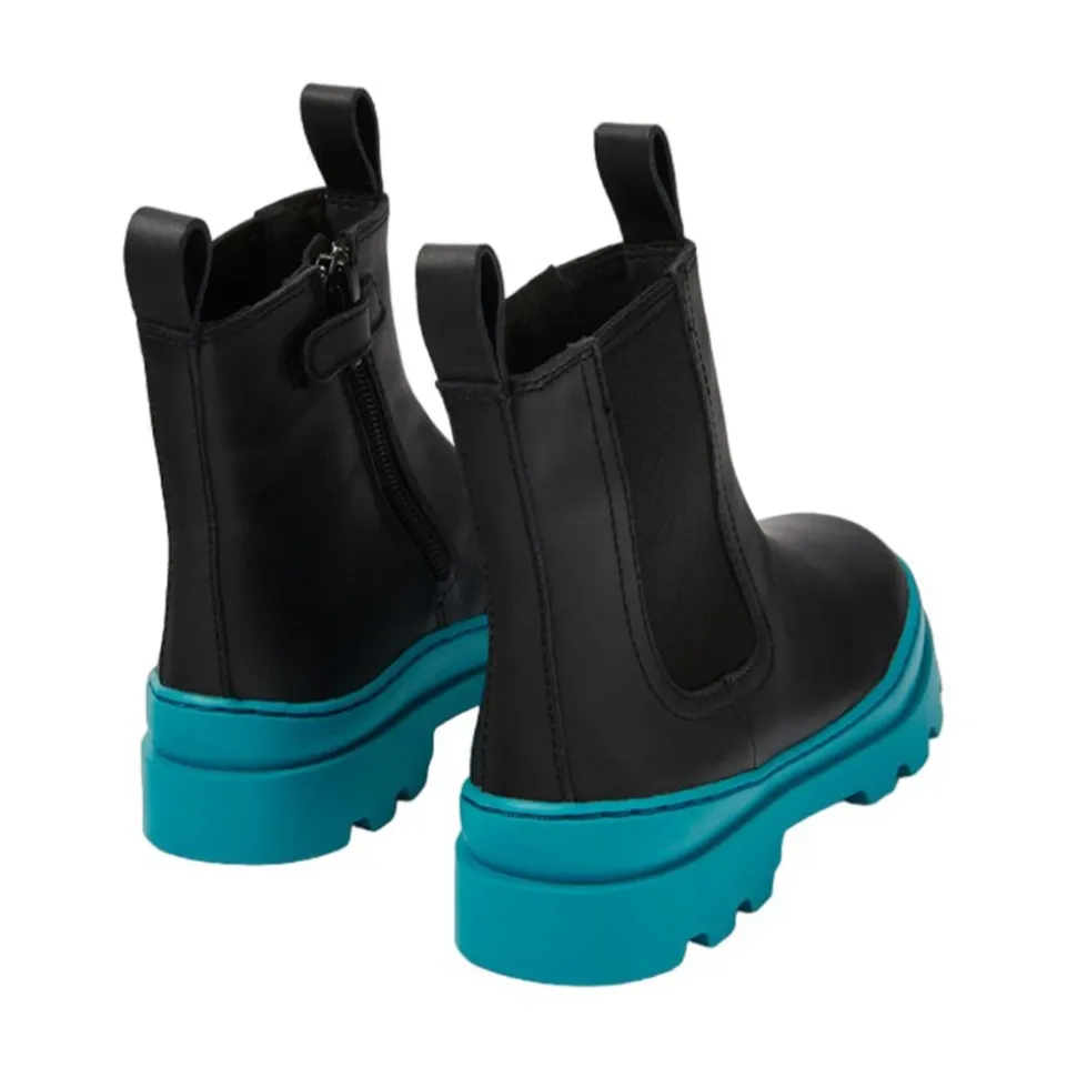 Skórzane buty z gumową podeszwą