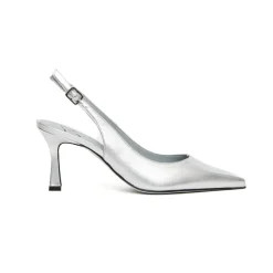 Skórzane czółenka Slingback Frans
