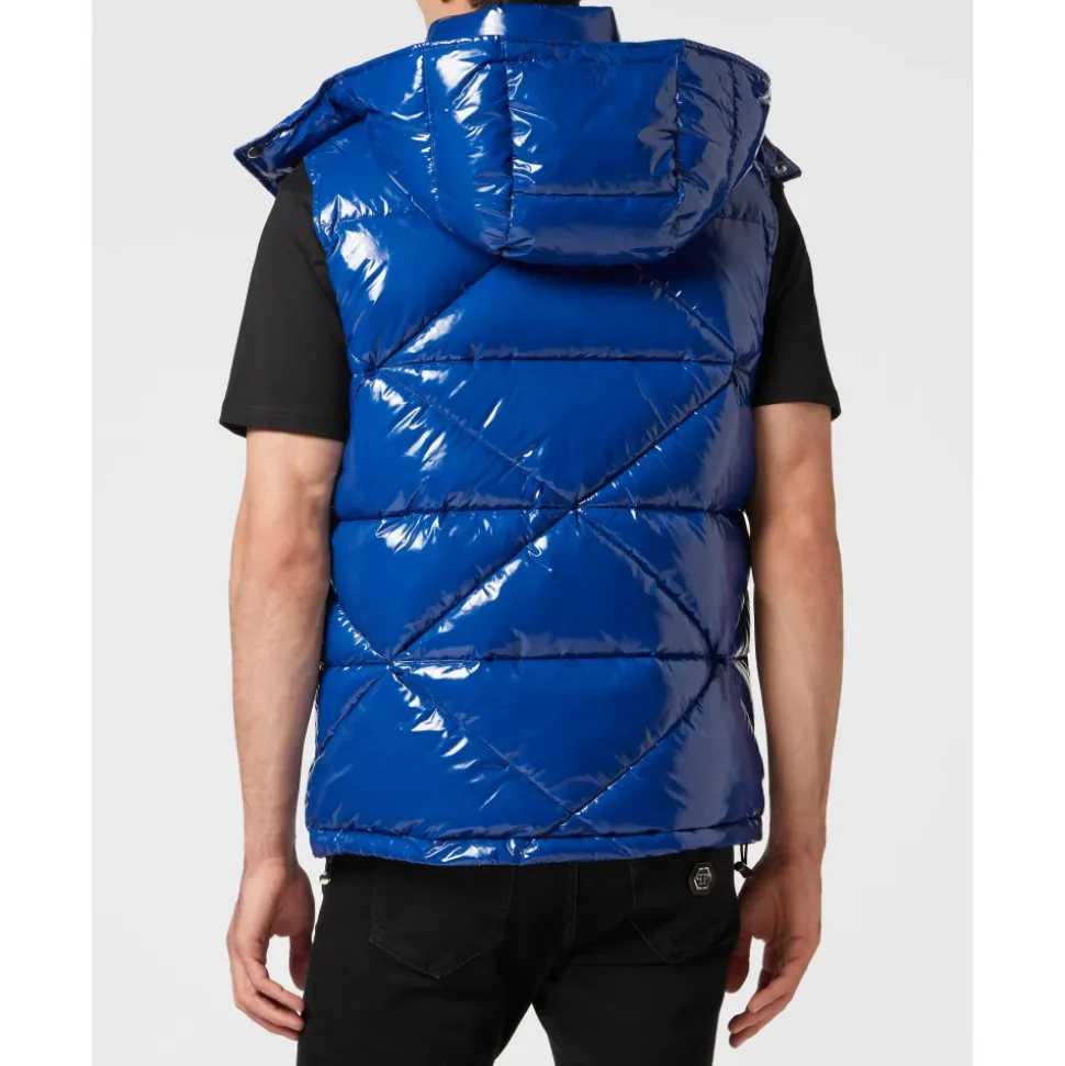 Sleeveless Jacket Hexagon
