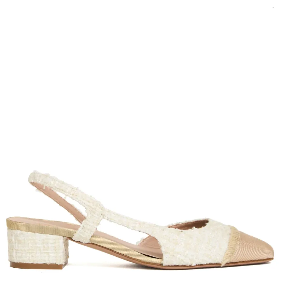 Slingback Tessuto Bouclè