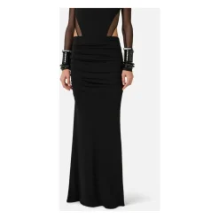 Spódnica z krepy jersey z drapowaniem
