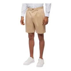 Stretch Short Pleat Front