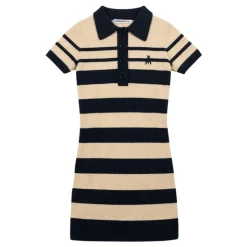 Sukienka Dzianinowa Polo w Paski