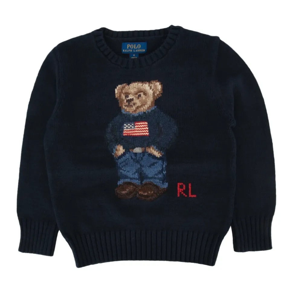 Sweter z bawełny z misiem