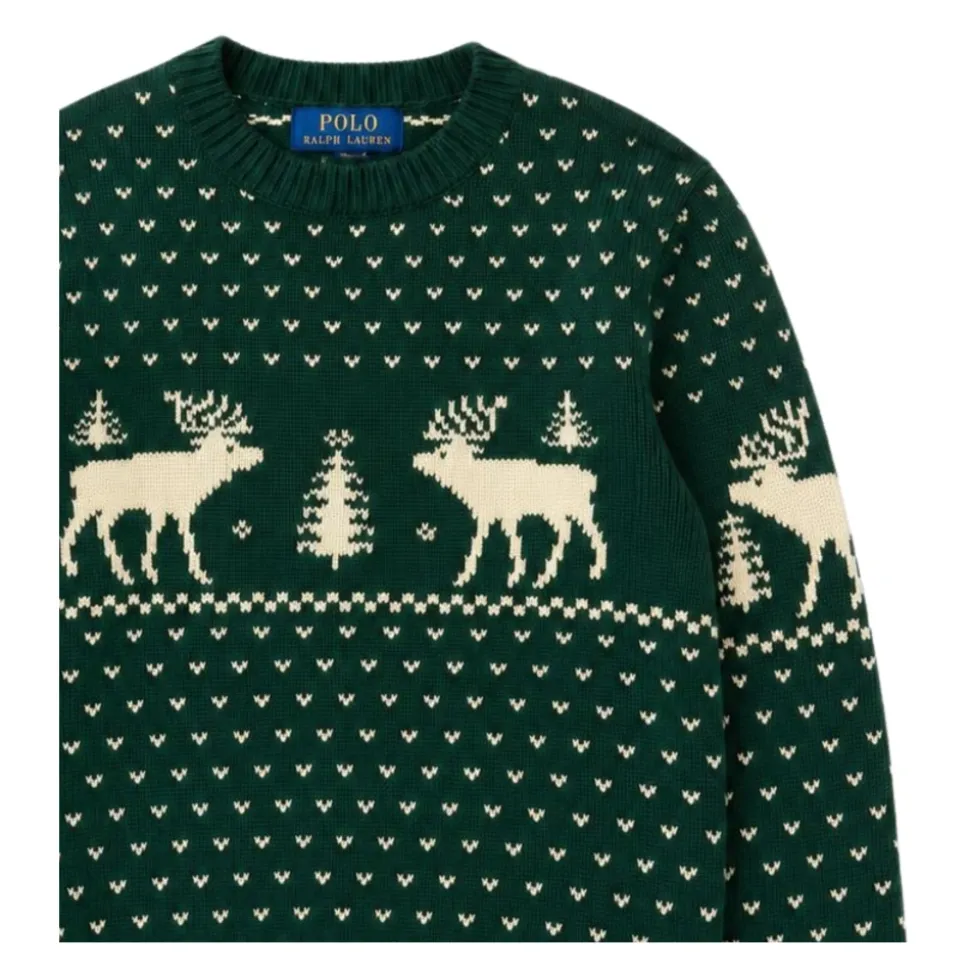 Sweter zimowy we wzory