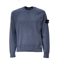 Sweter z okrągłym dekoltem i ściągaczami