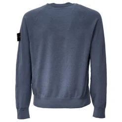 Sweter z okrągłym dekoltem i ściągaczami