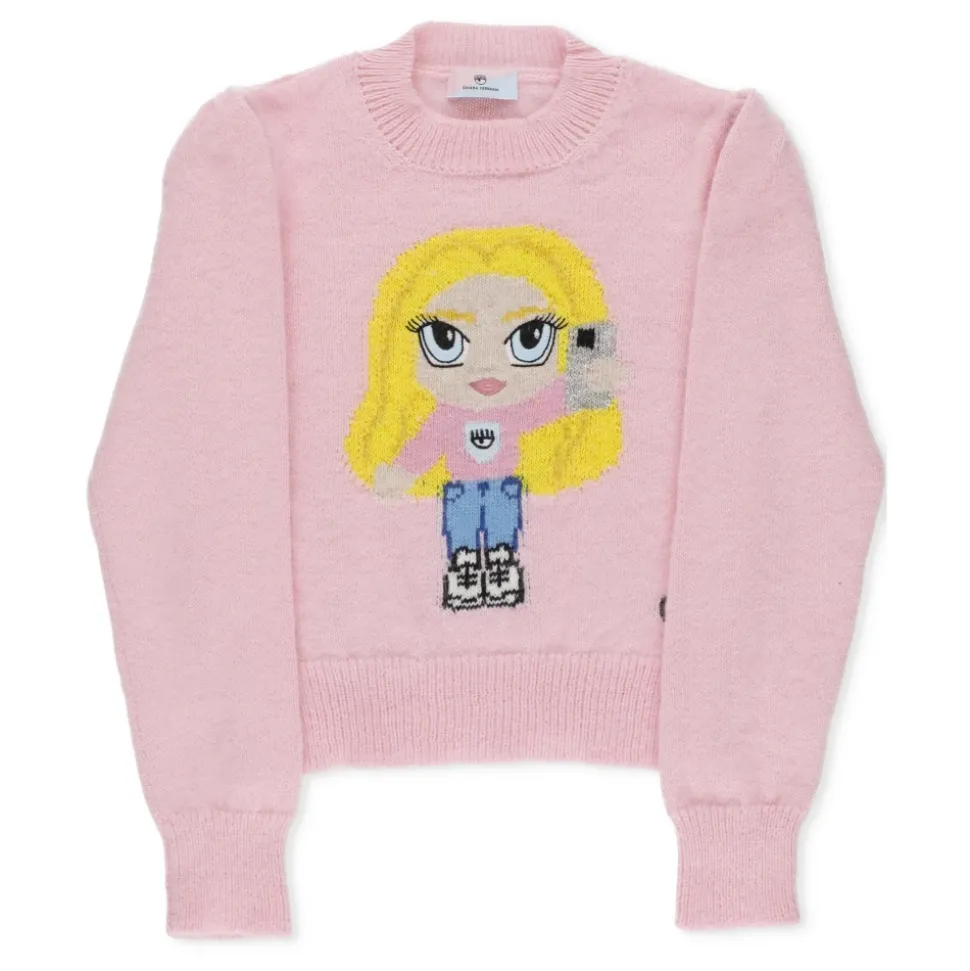 Sweter z prążkami