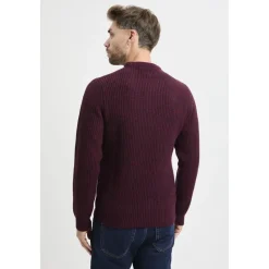Sweter z wełny jagnięcej z okrągłym dekoltem