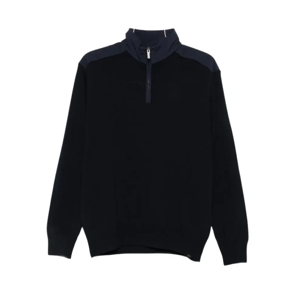 Sweter z zamkiem pod szyją