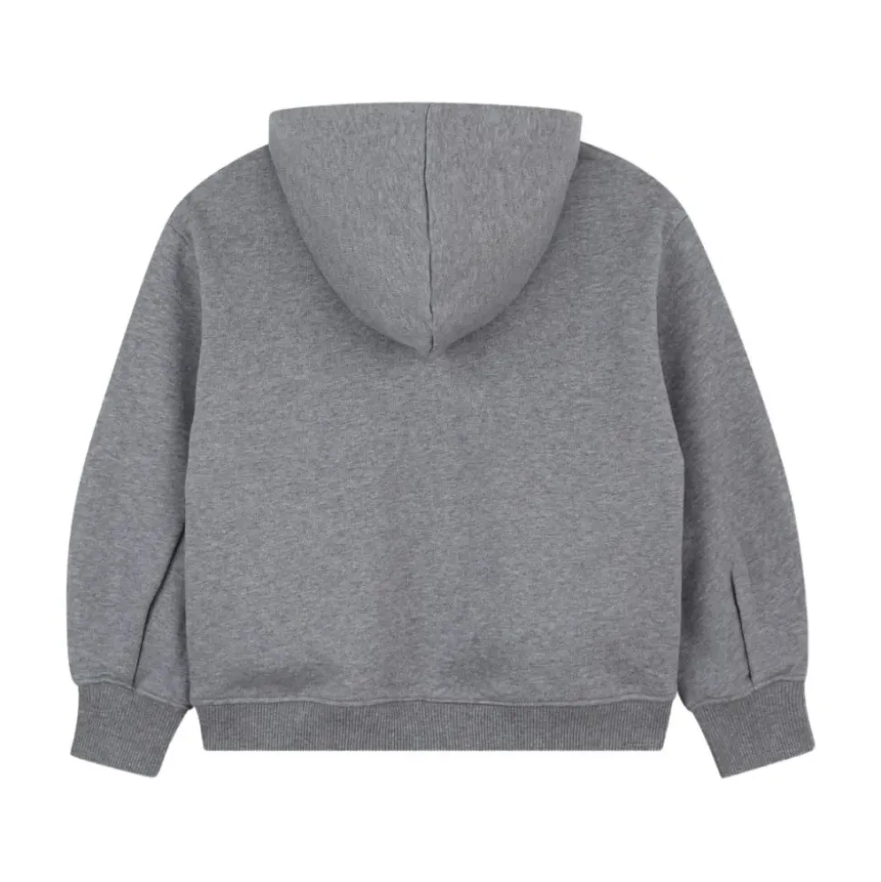 Szara Bluza Elegancki Styl