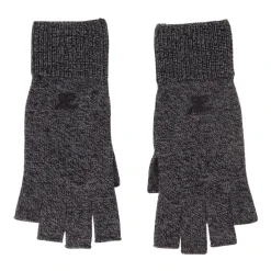 Szare Wełniane Unisex Rękawiczki Bez Palców