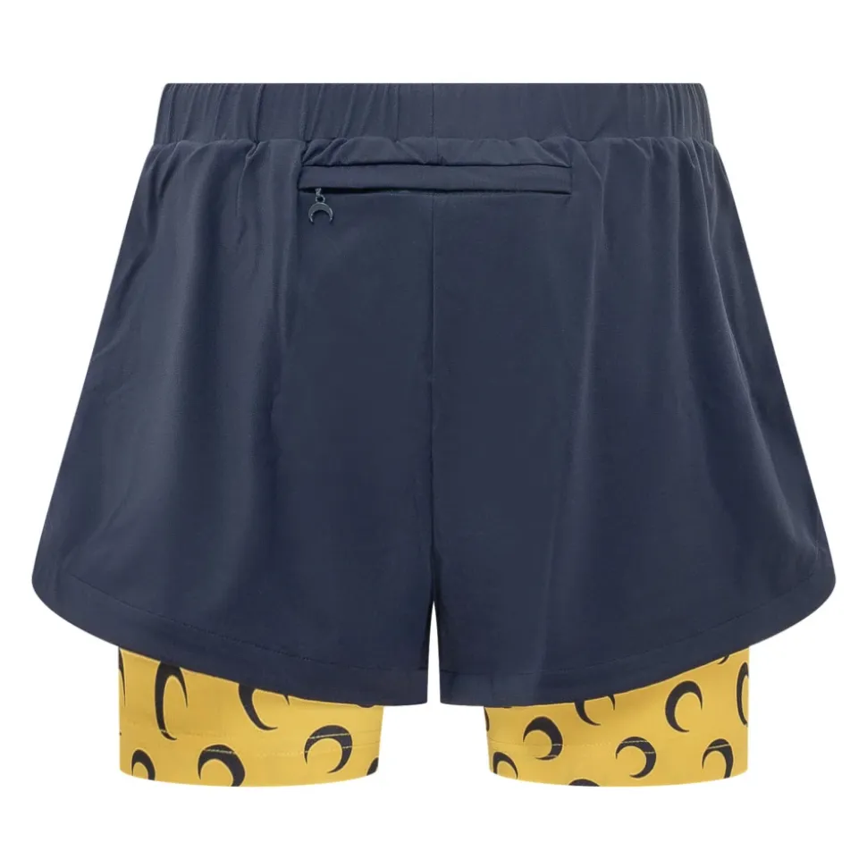 Szorty Athleisure z wstawkami w kształcie księżyca
