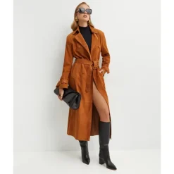 Tate Suede Trench