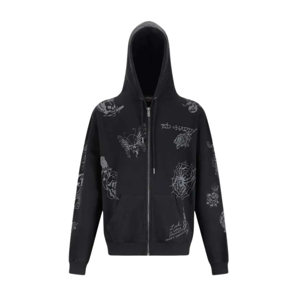 Tattoo Club Zip Thru Hoodie