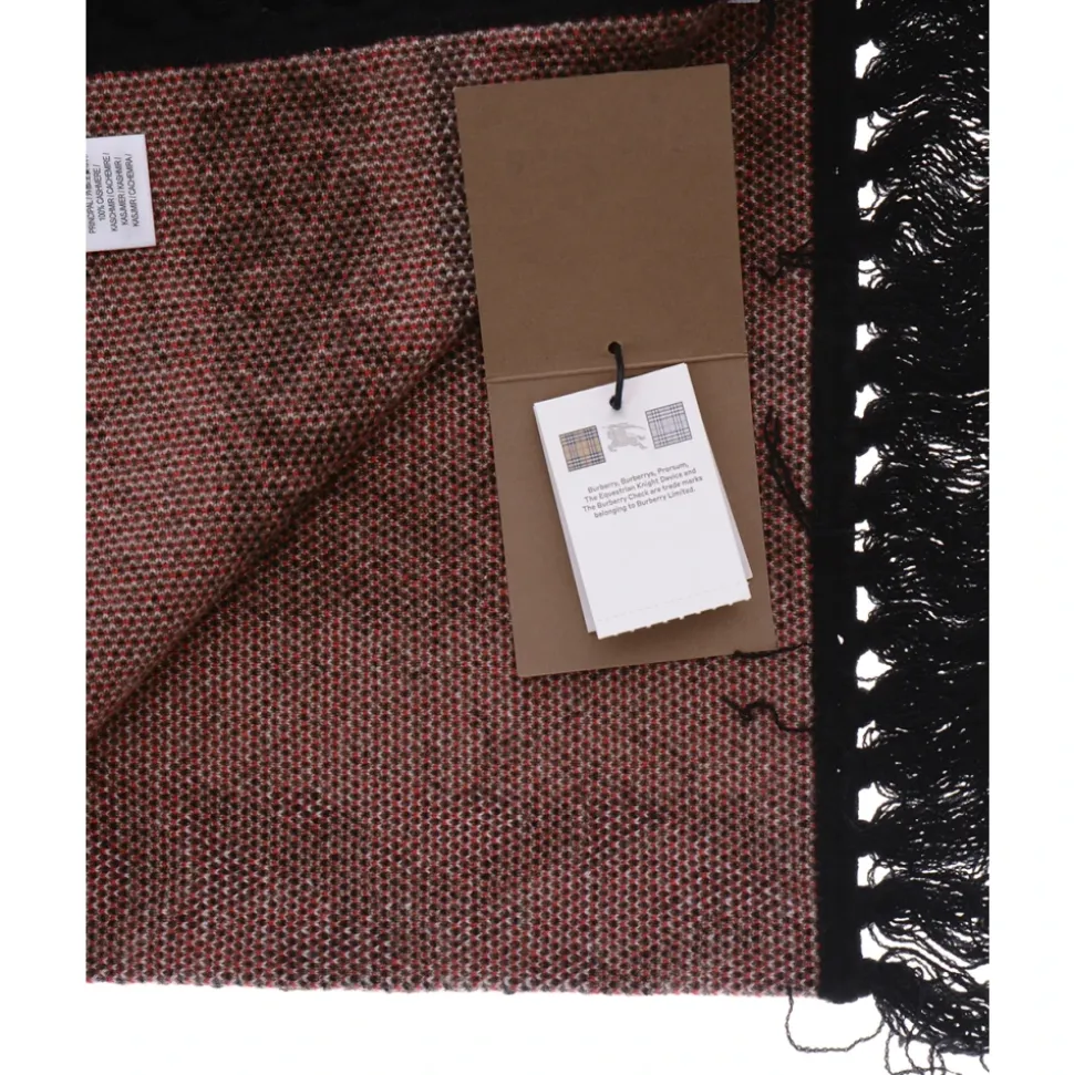 TB Monogram Stripe Knit Football Scarf