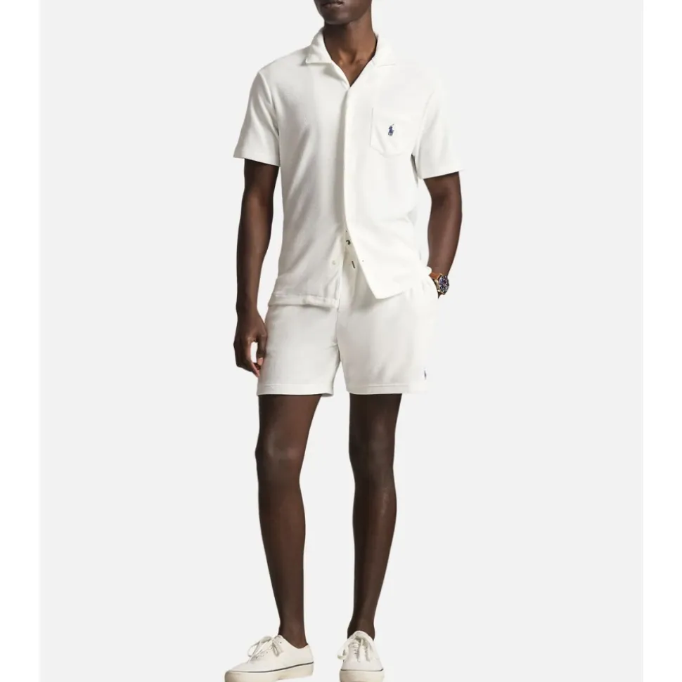 Terry Cotton Drawstring Shorts