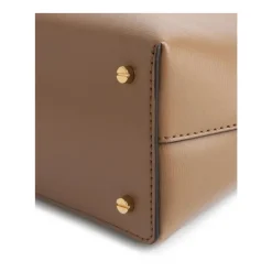 T-Lock Leather Clutch