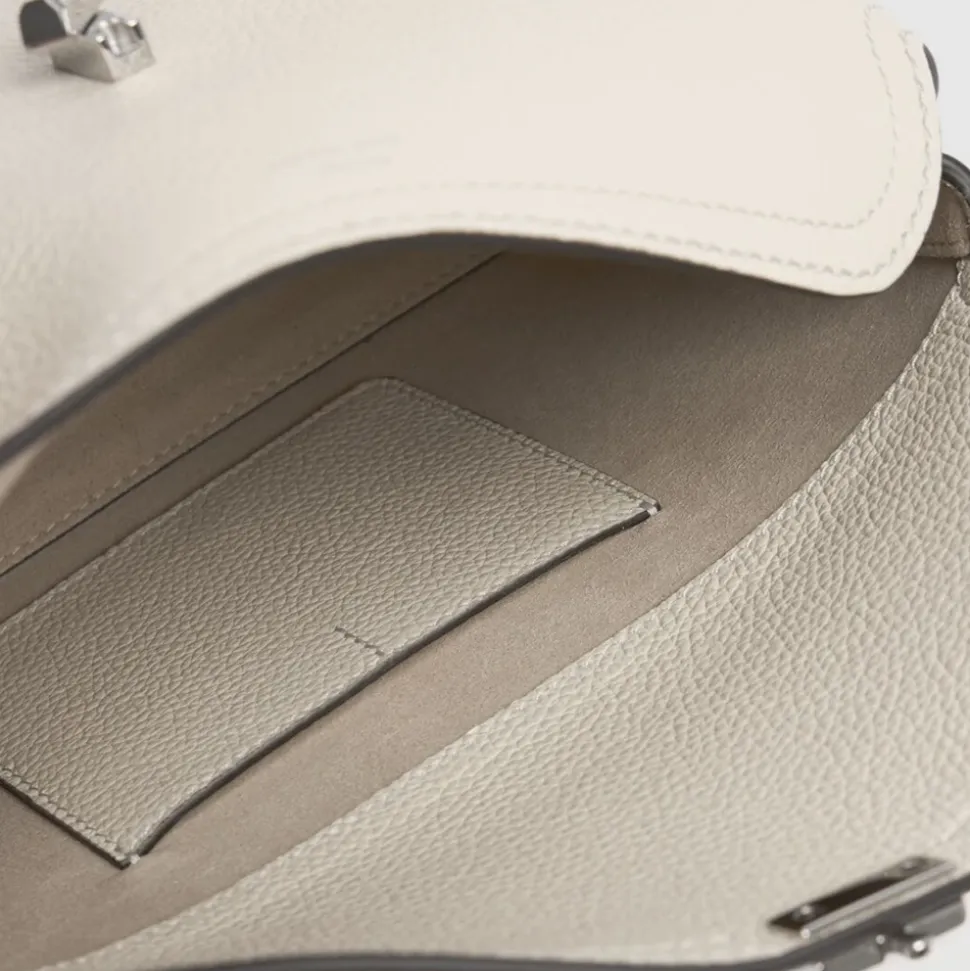 T-Lock Leather Clutch