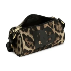 Torba Crossbody z Nylonu w Leo-print