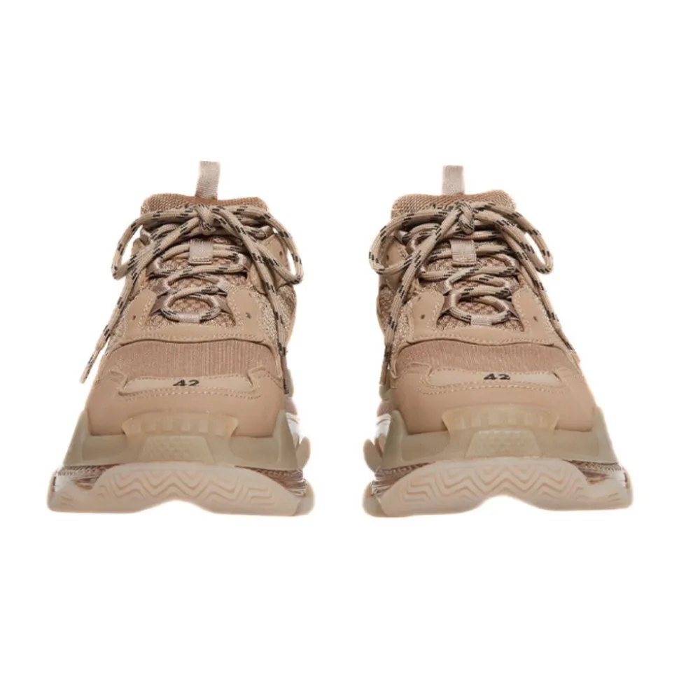 Triple S Jasnobrązowe Sneakersy Mężczyźni