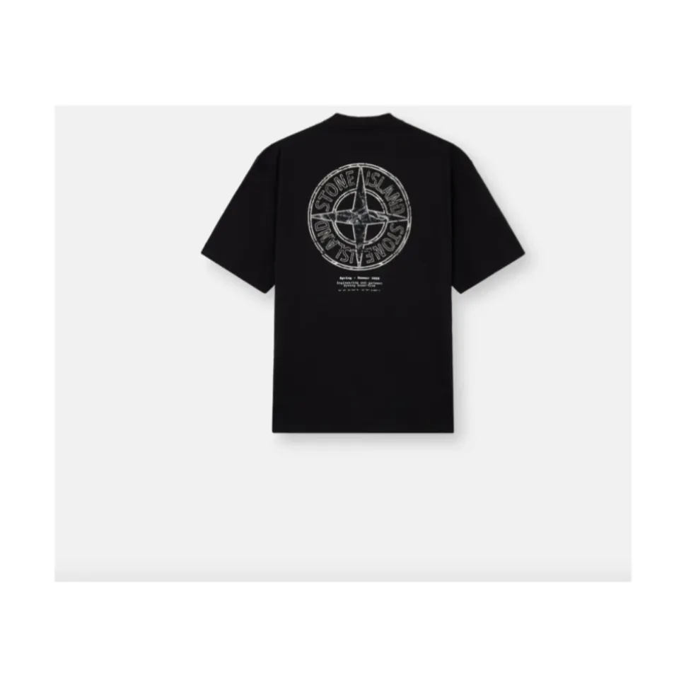 T-shirt o regularnym kroju z nadrukiem 'Stone'