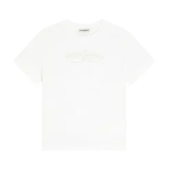 T-shirt z dżerseju z haftowanym logo