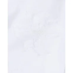T-shirt z kwiatową aplikacją