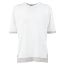 T-shirt z lnu i bawełny