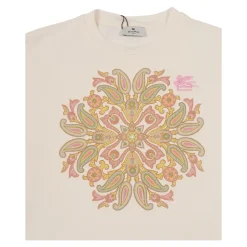 T-shirt z nadrukiem paisley