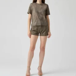 T-shirt z nadrukiem wężowym