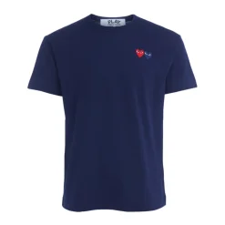 T-Shirt z Naszywką z Podwójnym Sercem
